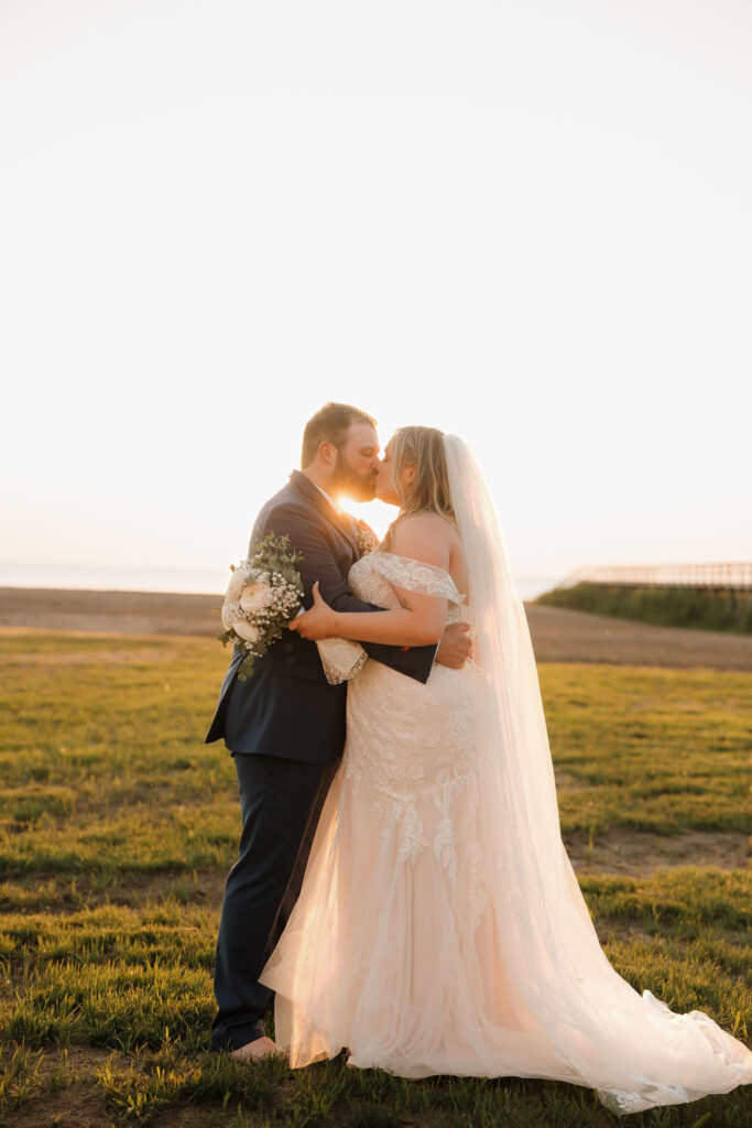 caseville wedding sunset portraits 