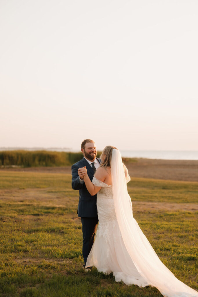 caseville michigan wedding portraits 