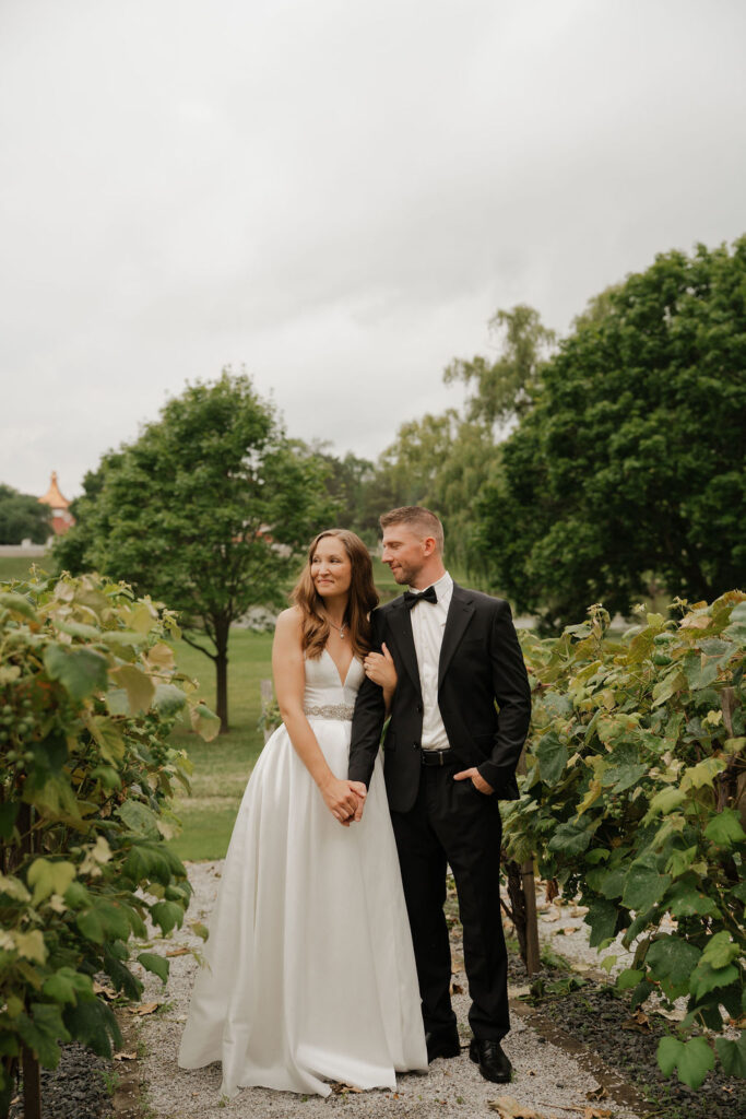 wedding portraits at bavarian inn in frankenmuth michigan 