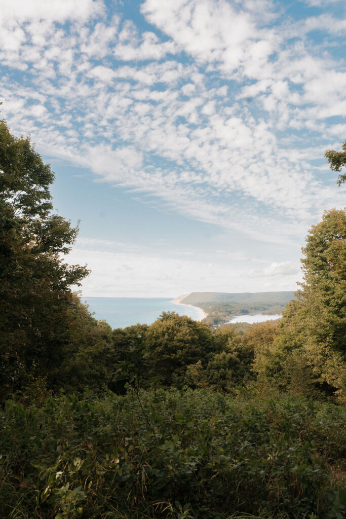 Views of Sleeping Bear Dunes National Seashore in Northern Michigan.